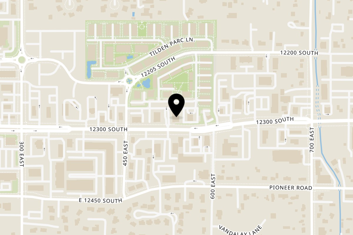 Map showing the location of Tuk Tuks Draper on 541 E 12300 S Ste A in Draper